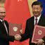 Vladimir Putin e Xi Jinping, presidentes da Rússia e da China, respectivamente