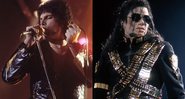 Freddie Mercury (à esq.) e Michael Jackson (à dir.) - Wikimedia Commons
