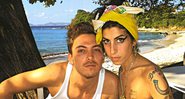 Amy e o amigo Tyler em foto pessoal na praia - Divulgação / Tyler James