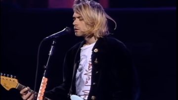 Kurt Cobain, vocalista do Nirvana, durante apresentação - Reprodução / Vídeo / Youtube