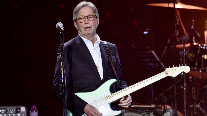 Eric Clapton durante apresentação - Getty Images