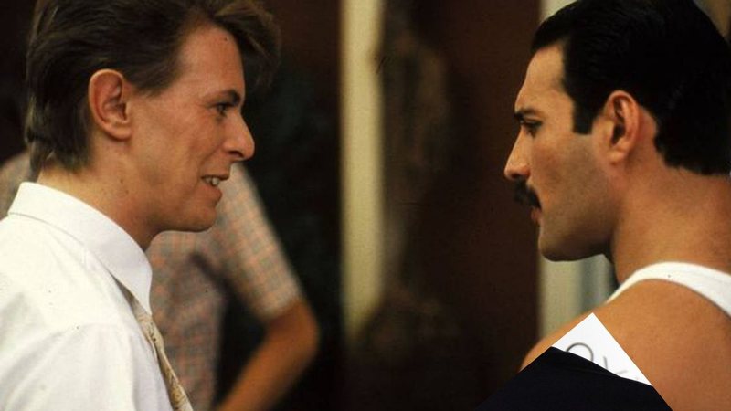 David Bowie e Freddie Mercury conversam em evento - Divulgação / YouTube / WeirdHistory
