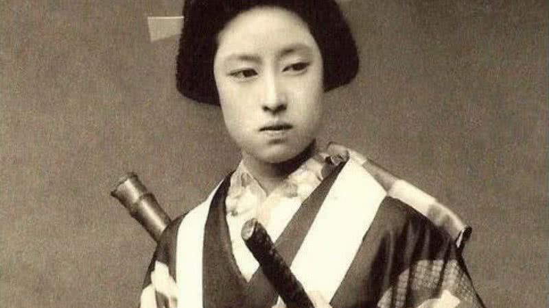 Imagem meramente ilustrativa de guerreira samurai - Wikimedia Commons