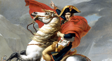 Napoleão montando em seu cavalo - Getty Images