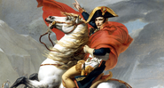 Pintura de Napoleão Bonaparte montando seu cavalo - Getty Images