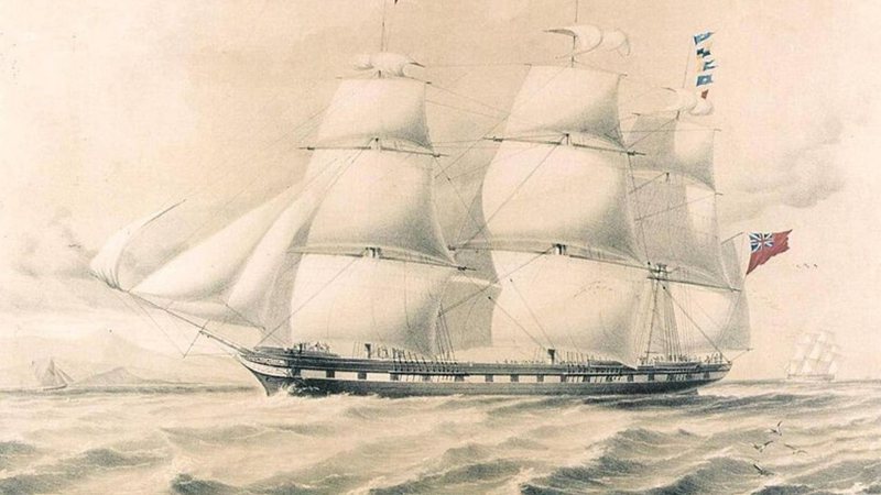 Figura do navio RMS Tayleur - Wikimedia Commons