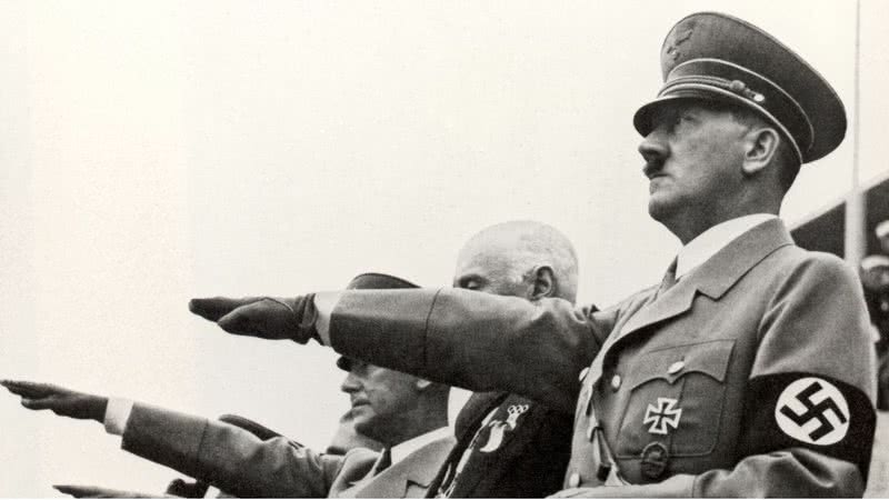 Adolf Hitler na abertura dos Jogos Olímpicos, em 1936 - Getty Images