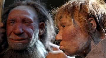 Neandertais - Reprodução
