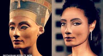 Nefertiti, rainha da XVIII dinastia do Egito Antigo - Divulgação/Instagram @royalty_now_