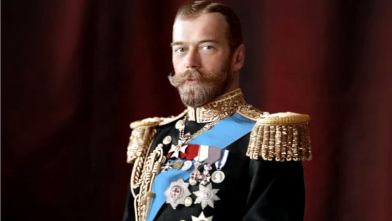 Czar Nicolau II em retrato colorido digitalmente - Divulgação / Klimbim