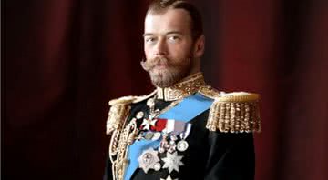 Retrato fotográfico de Nicolau II colorido digitalmente - Divulgação / Klimbim