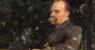 Retrato de Friedrich Nietzsche (1844-1900), 1894. Encontrado na coleção de Staatliche Museen, Berlim. Artista Stoeving - Getty Images