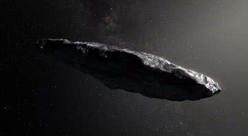 Objeto avistado em 2017 chamado de Oumuamua - Divulgação
