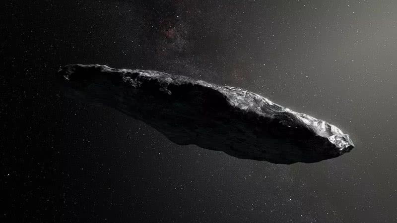 O objeto Oumuamua - Observatório Europeu do Sul (ESO) via Wikimedia Commons