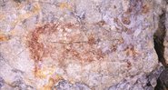 A pintura rupestre da Caverna Danbolinzulo - Divulgação/Blanca Ochoa/Universidade do País Basco
