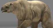 Representação de uma antiga preguiça gigante - Divulgação/YouTube/M.V.M SUPER