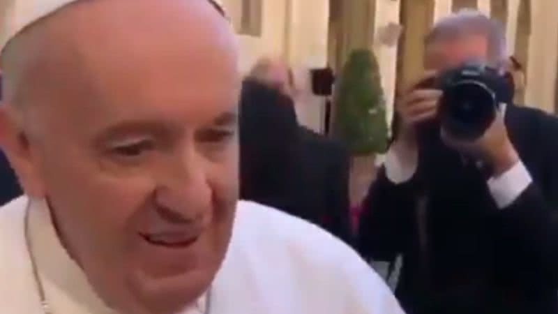 O papa no momento da declaração - Divulgação/Vídeo/Twitter
