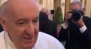 O papa no momento da declaração - Divulgação/Vídeo/Twitter