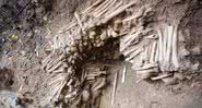 Parede feita inteiramente de ossos humanos sob uma catedral - Restauratieatelier Ruben Willaert / Facebook