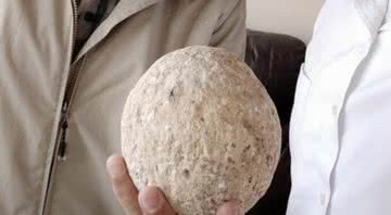 Pedra balista usada pelo exército romano foi roubada há 15 anos - Divulgação