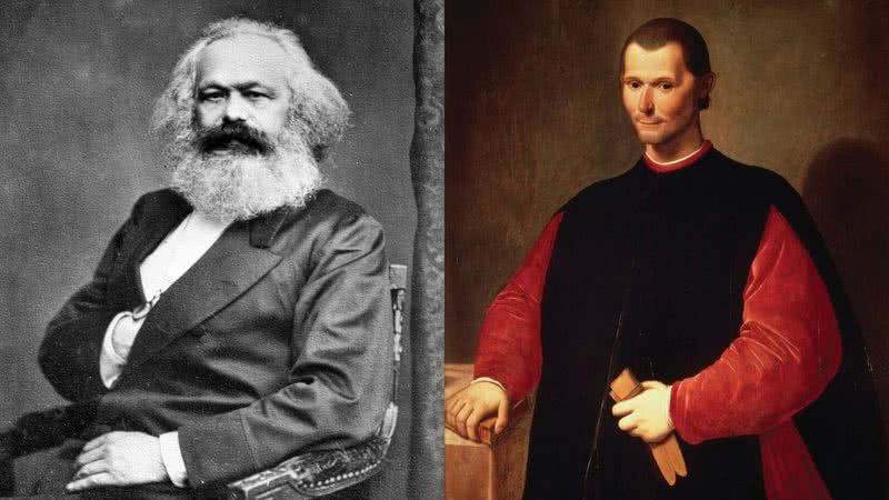 Respectivamente os pensadores Karl Marx e Nicolau Maquiavel - Creative Commons