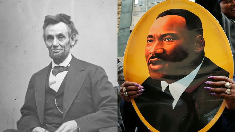Respectivamente: Abraham Lincoln e Martin Luther King Jr. - Getty Images