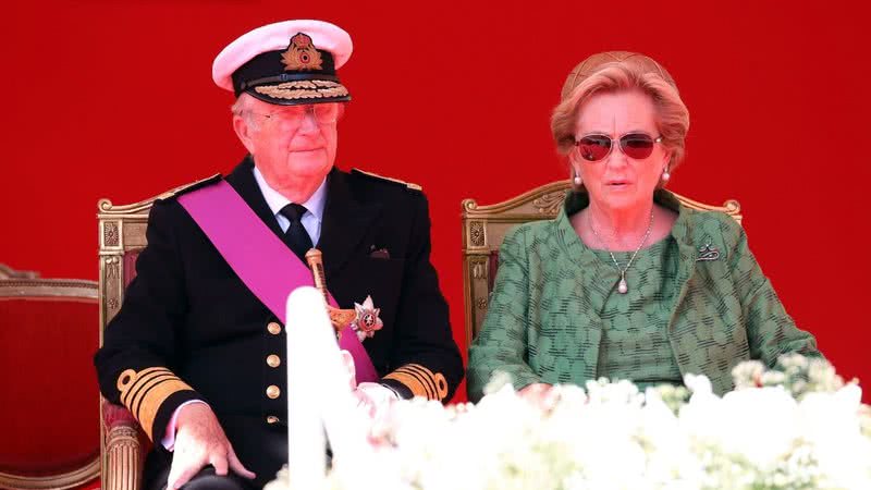 Rei Alberto II ao lado da rainha Paola da Bélgica - Getty Images