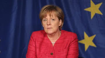 Fotografia de Angela Merkel em evento oficial - Getty Images