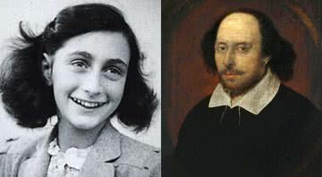 Anne Frank e Shakespeare, respectivamente - Creative Commons
