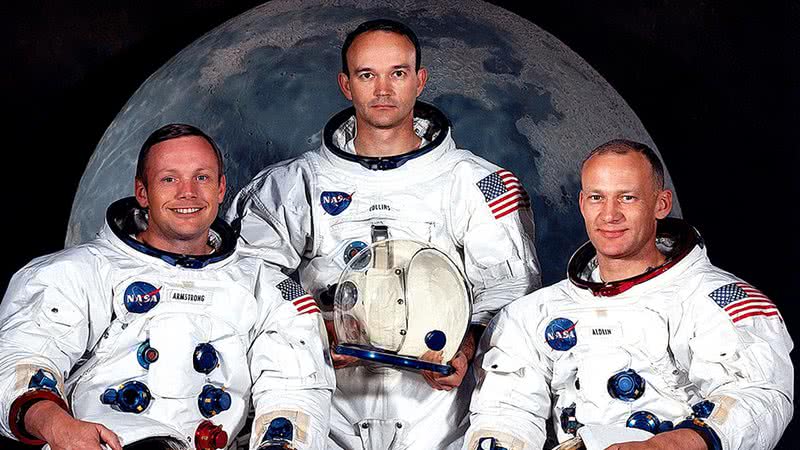Os astronautas da Apollo 11 - Divulgação/NASA