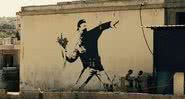 Uma das obras de Banksy, em Belém - Wikimedia Commons