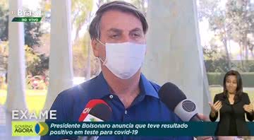 Jair Bolsonaro em coletiva - Divulgação