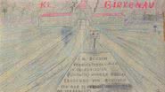 Desenho de Auschwitz-Birkenau feito por Thomas Geve - Divulgação/ Alta Life Editora
