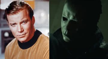 Montagem mostrando Capitão Kirk à esquerda e Michael Myers à direita - Divulgação/ Wikimedia Commons/ Youtube