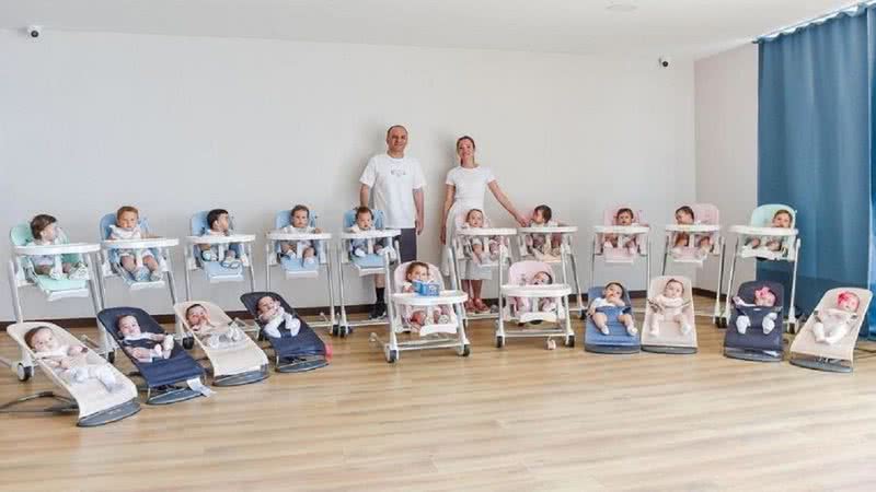 Kristina e Galip Ozturk junto a seus filhos - Divulgação/Instagram/@batumi_mama