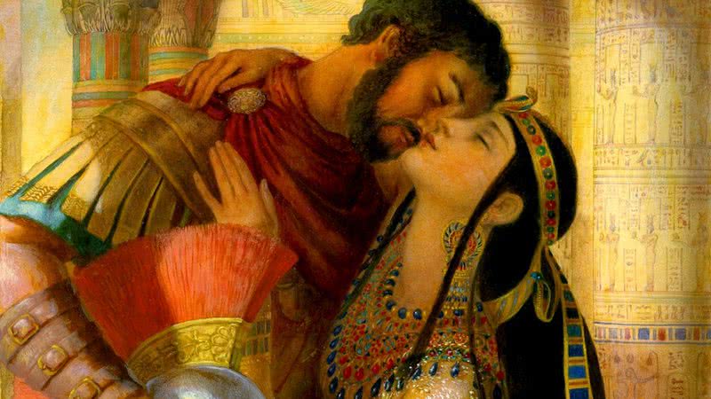 Cleópatra e Marco Antônio em pintura clássica - Wikimedia Commons