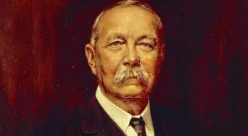 Arthur Conan Doyle em pintura - Divulgação
