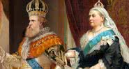 Dom Pedro II e Rainha Vitória em pinturas oficiais - Domínio Público/ Creative Commons/ Wikimedia Commons/ Getty Images