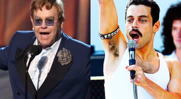Elton John em cerimônia de premiação - Getty Images e Divulgação