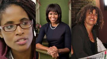 Respectivamente: Djamila Ribeiro, Michelle Obama e Angela Davis - Creative Commons