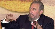 Fidel Castro durante uma Conferência, em 2001 - Getty Images