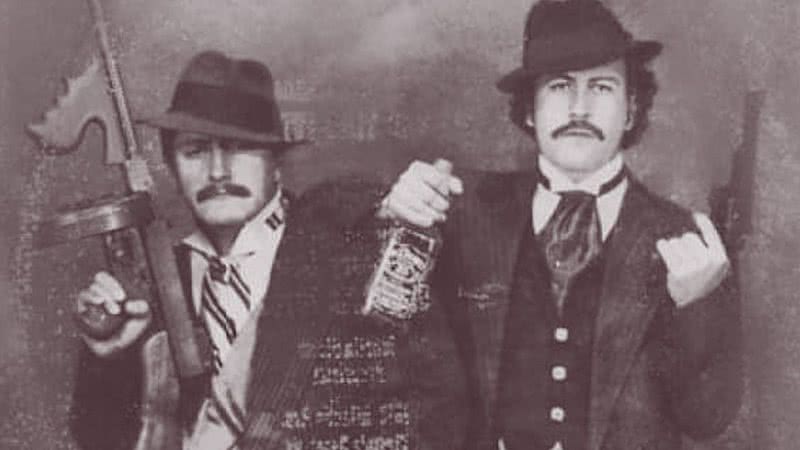 Gustavo Gaviria e Pablo Escobar em Las Vegas, Nevada - Domínio Público