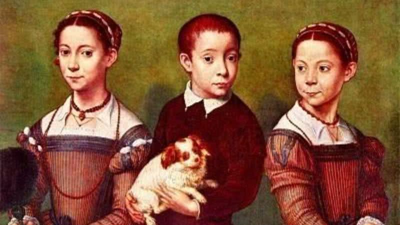 Pintura dos três filhos de Shakespeare - Divulgação