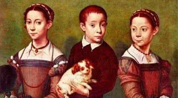 Pintura dos três filhos de Shakespeare - Divulgação