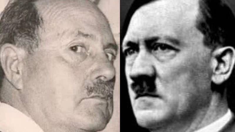Jean-Marie Loret e Adolf Hitler, respectivamente