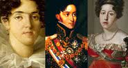 Maria Teresa, Dom Miguel I e Maria Isabel, respectivamente - Wikimedia Commons