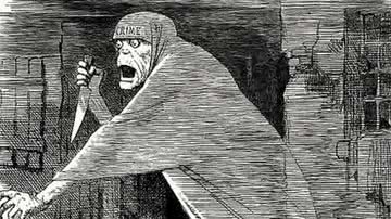 Ilustração de 1888 relacionada ao assassino Jack, o Estripador - Domínio Público via Wikimedia Commons