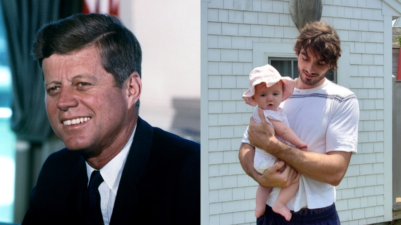 John F. Kennedy, 35º Presidente dos Estados Unidos, e Conor Kennedy - Wikimedia Commons e Divulgação / Instagram (@kanna.kenny)