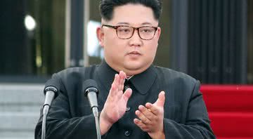 Fotografia de Kim Jong-un em evento oficial - Getty Images