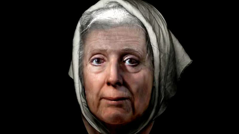 Reconstrução do rosto de Lilias Adie - Universidade de Dundee